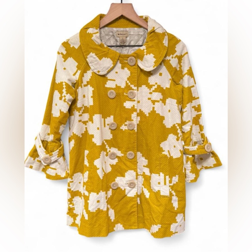 Elevenses Yellow and White Patterned Jacket